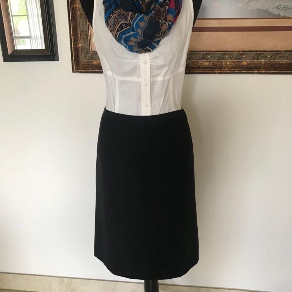 Moschino size 8 black pencil skirt 